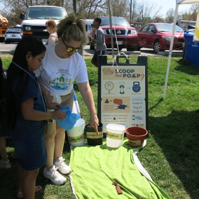 Teaching the community about pet waste pollution